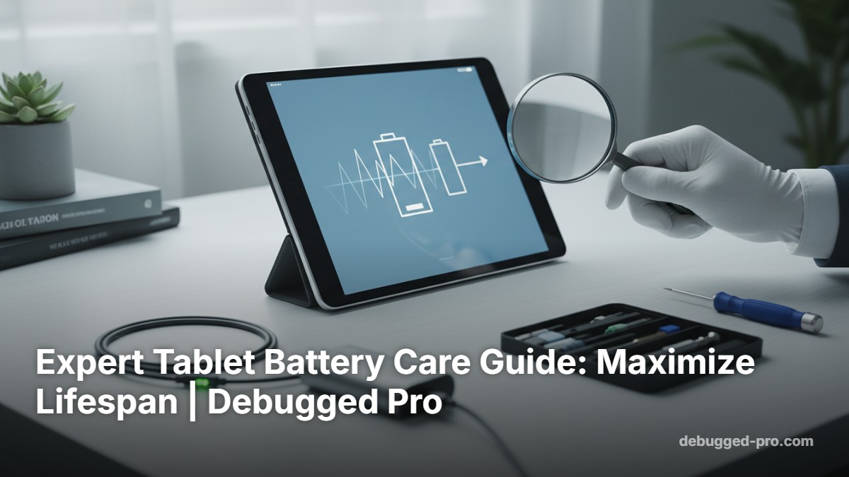Tablet Battery Example Expert Tablet Battery Care Guide: Maximize Lifespan | Debugged Pro