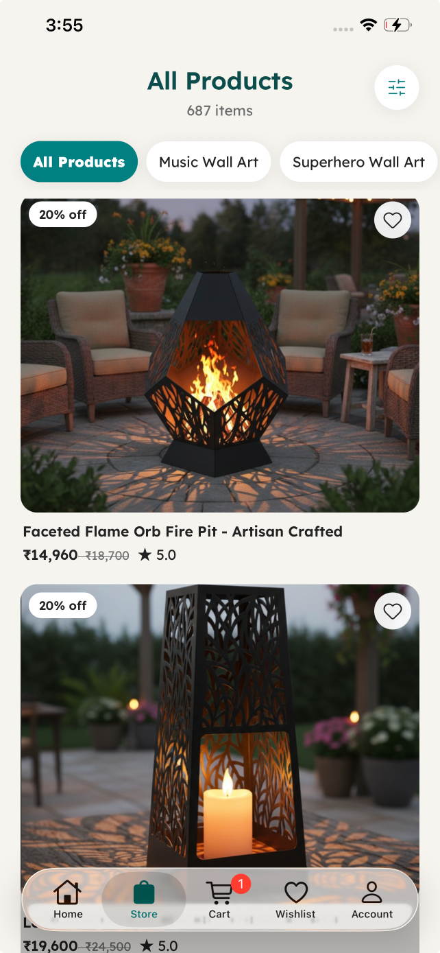 Product Listing