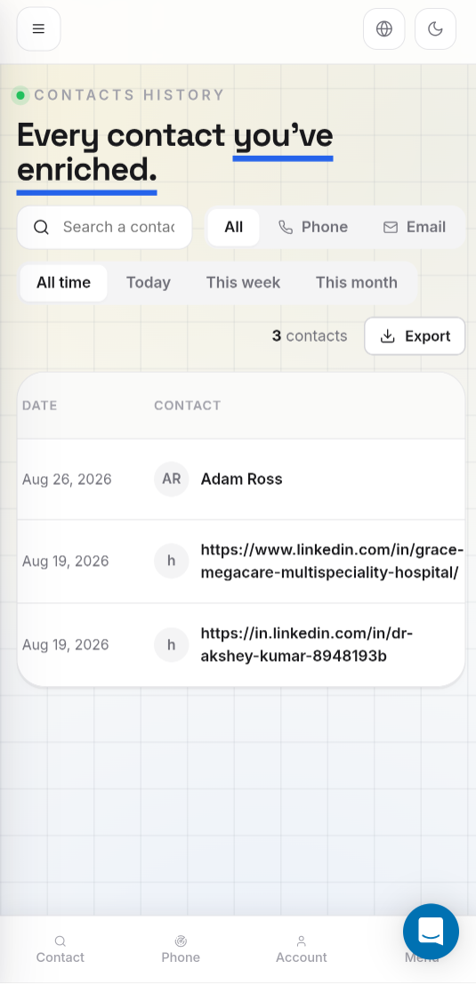 Contact History
